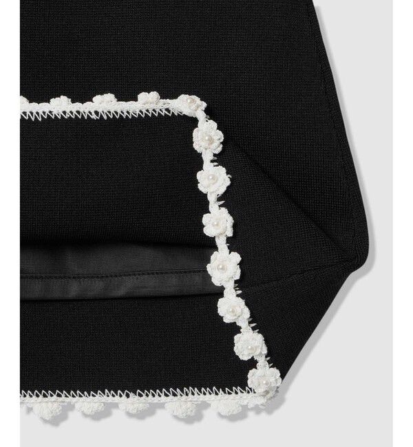 LOULOU WILLOUGHBY「【LOULOU WILLOUGHBY】クロッシェフラワーミニスカート」|スカート|