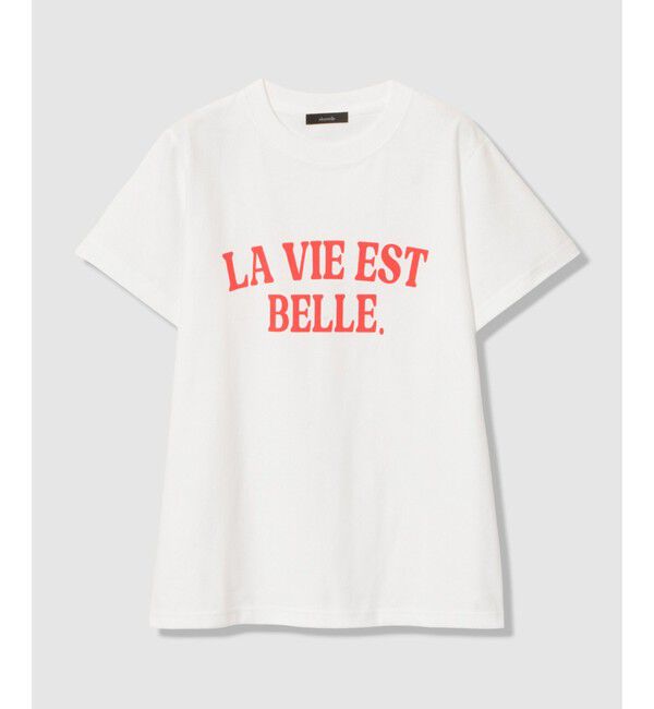 allureville「WEB ルミネ別注 ロゴプリントＴシャツ」|Tシャツ・カットソー|オフホワイト