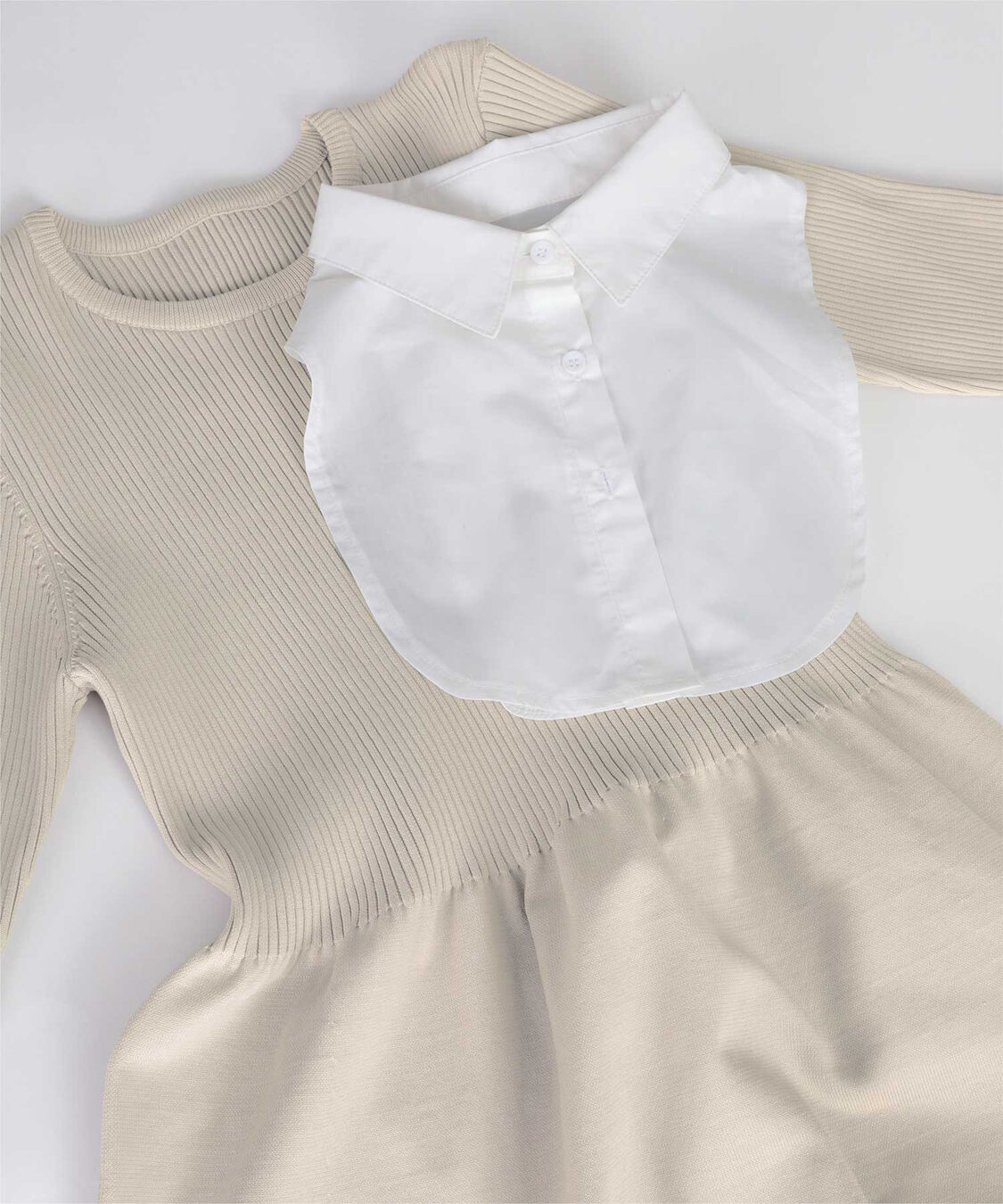 titivate「襟付きボリュームスカートニットワンピース」|ワンピース|