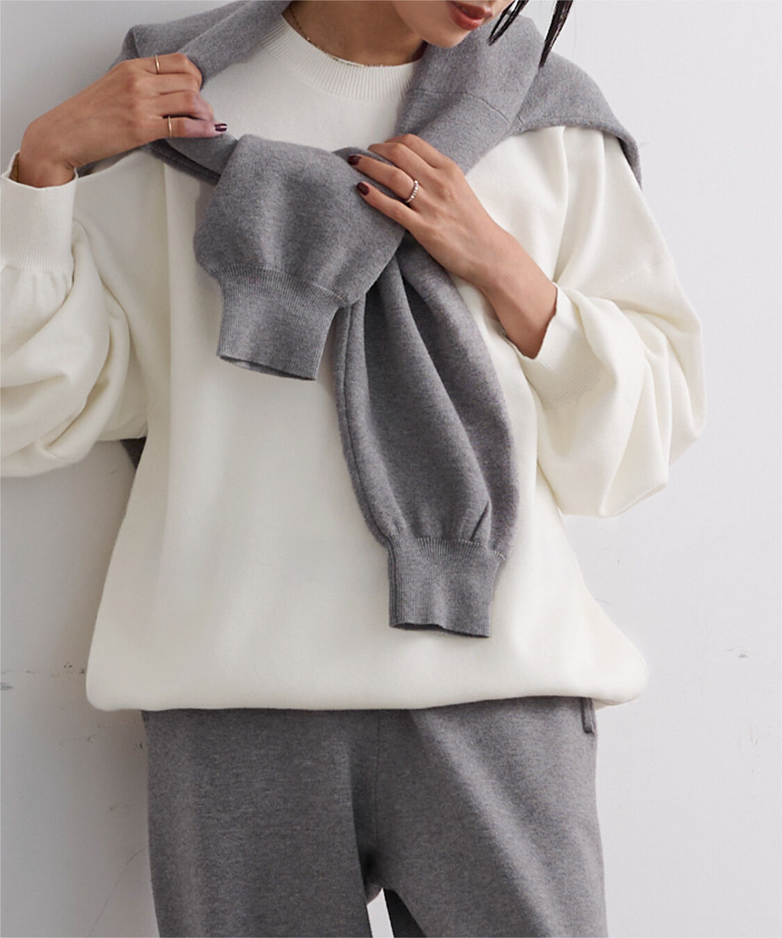 ur's「【黒川翼さんコラボアイテム】スウェットライクオーバーサイズニット」|ニット・セーター|