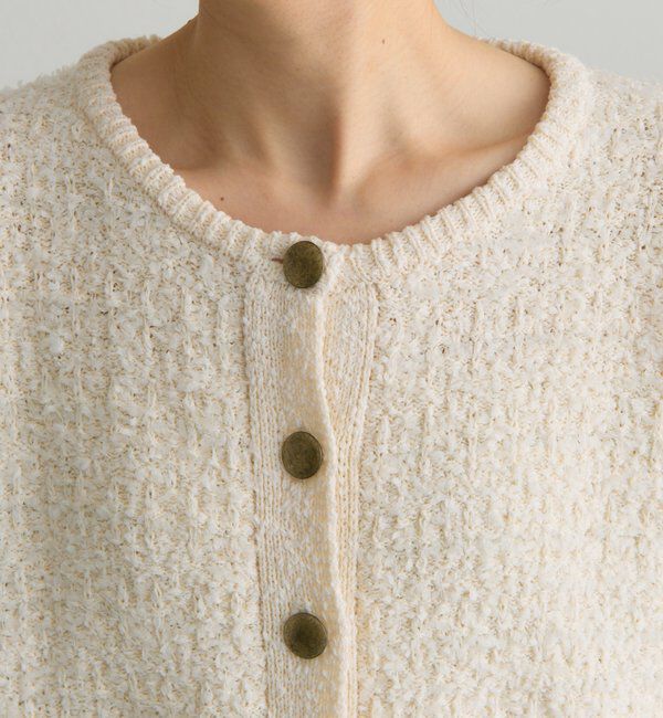  「ツィードライクニットカーディガン」|カーディガン|