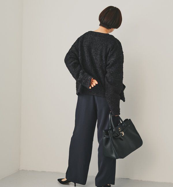  「ツィードライクニットカーディガン」|カーディガン|
