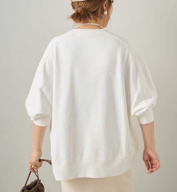  「ロゴ刺繍チュニックスウェット」|プルオーバー|