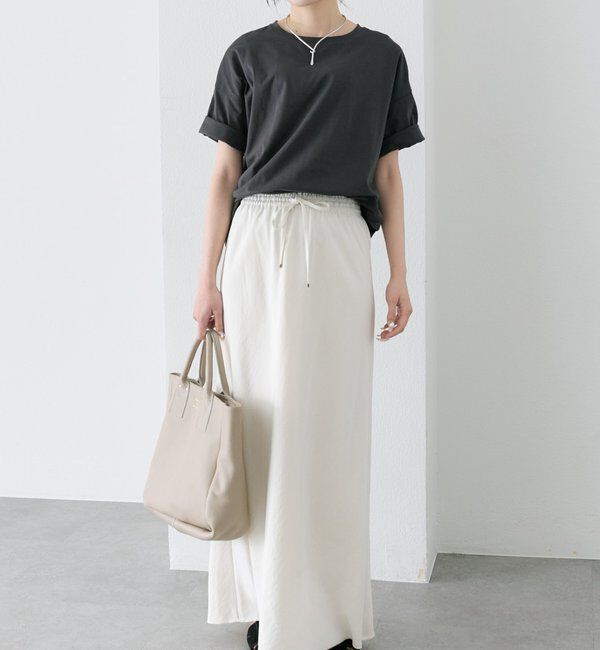  「【汗ジミ防止加工】ワンポイントロゴ刺繍Tシャツ」|Tシャツ・カットソー|