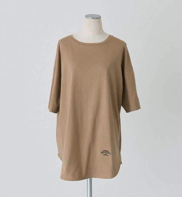  「【汗ジミ防止加工】ワンポイントロゴ刺繍Tシャツ」|Tシャツ・カットソー|