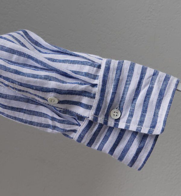  「麻レーヨンストライプシャツ」|シャツ・ブラウス|