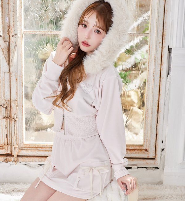  「【セットアップ可能】カットミニスカート」|スカート|