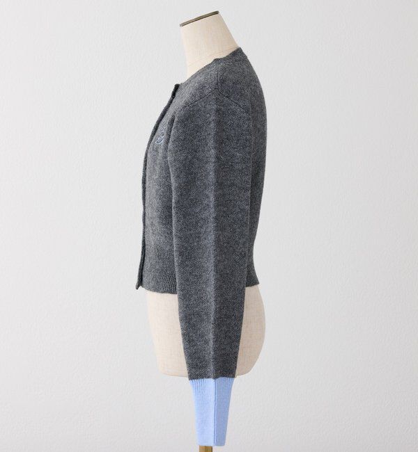  「配色袖刺繍入りカーデ」|ニット・セーター|