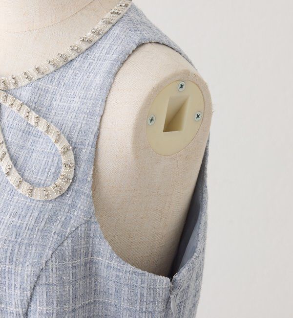  「ビジューリボンミニワンピ」|ワンピース|