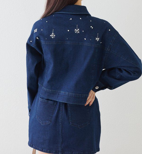  「ウェスト折り返しデニムミニスカート」|スカート|