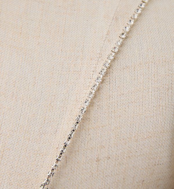  「肩ビジューリボンオフショルブラウス」|シャツ・ブラウス|