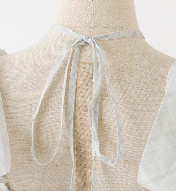  「【SMサイズ展開あり】肩リボンシャーリングキャミワンピ」|ワンピース|