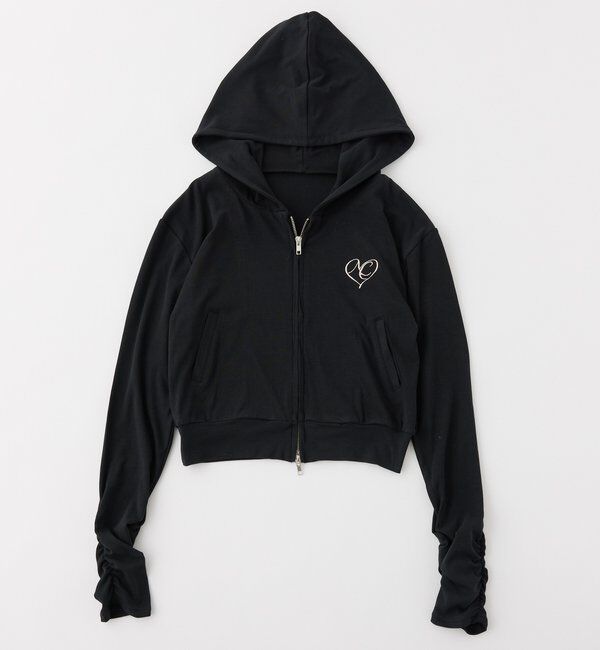  「【UVカット】ロゴ刺繍パーカー」|プルオーバー|