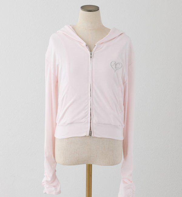  「【UVカット】ロゴ刺繍パーカー」|プルオーバー|
