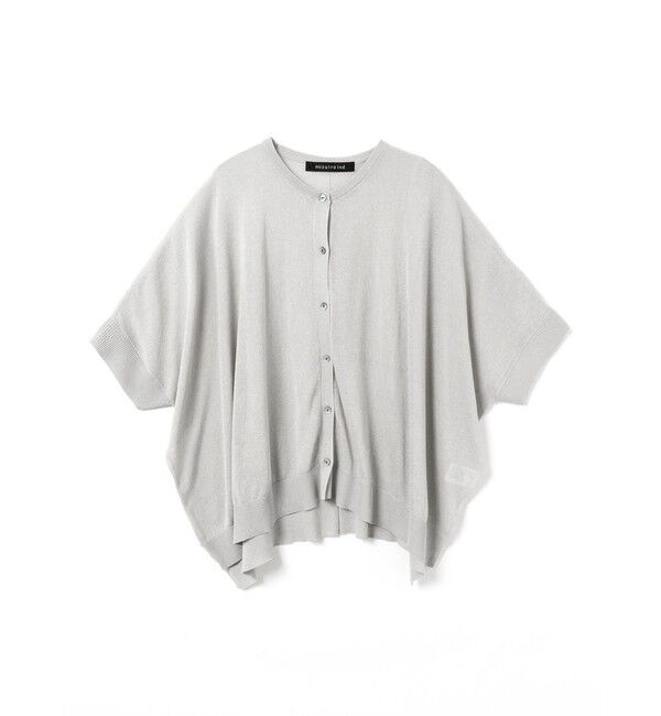 mizuiro ind「mizuiro ind ハイガーゼワイドカーディガン」|カーディガン|ライトグレー