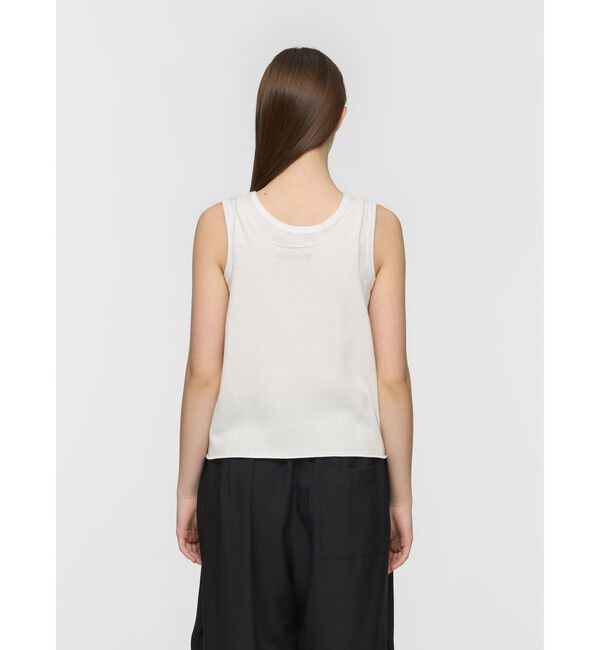 mizuiro ind「mizuiro ind Uネックショートベスト」|ベスト・ジレ|