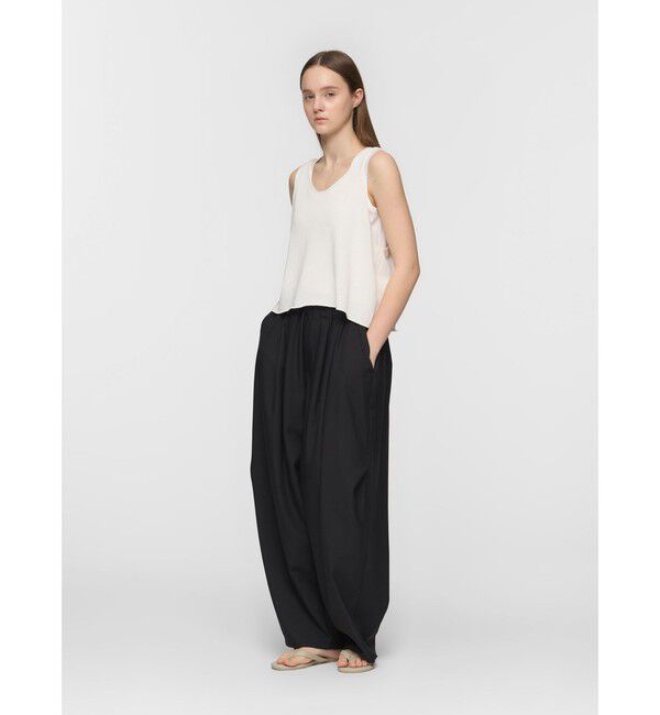 mizuiro ind「mizuiro ind Uネックショートベスト」|ベスト・ジレ|