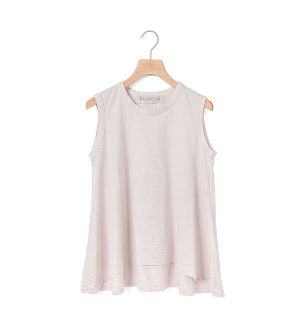 MidiUmi「MidiUmi クルーネックフレアタンクトップ」|Tシャツ・カットソー|ライトグレー