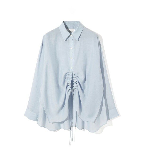 MIDIUMISOLID「MIDIUMISOLID for Ladies ドローストリングシャツ」|シャツ・ブラウス|
