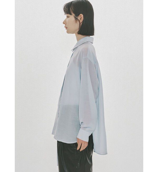 MIDIUMISOLID「MIDIUMISOLID for Ladies ドローストリングシャツ」|シャツ・ブラウス|