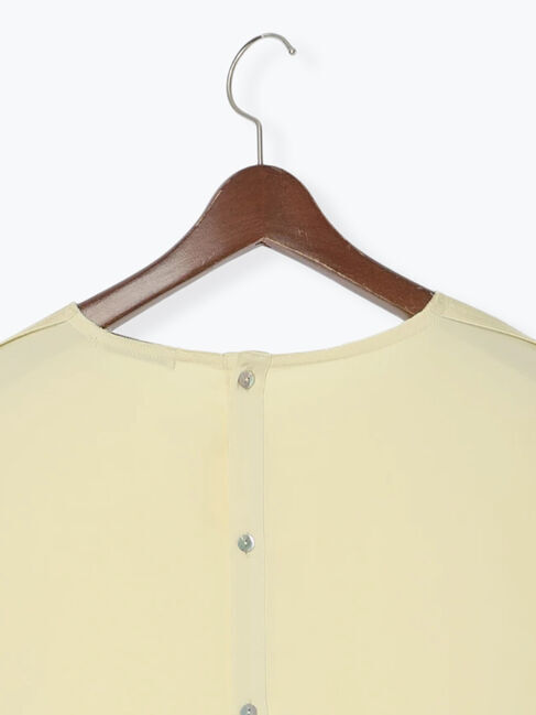 Te chichi「【Atelier Bonheur】サテンバックボタンブラウス(セットアップ可)《2025winter catalog item》」|シャツ・ブラウス|