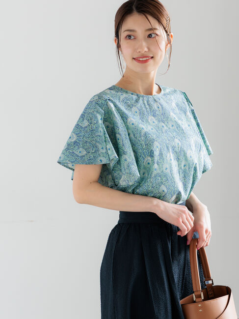 Te chichi「【LIBERTY FABRICS】フレアスリーブブラウス」|シャツ・ブラウス|