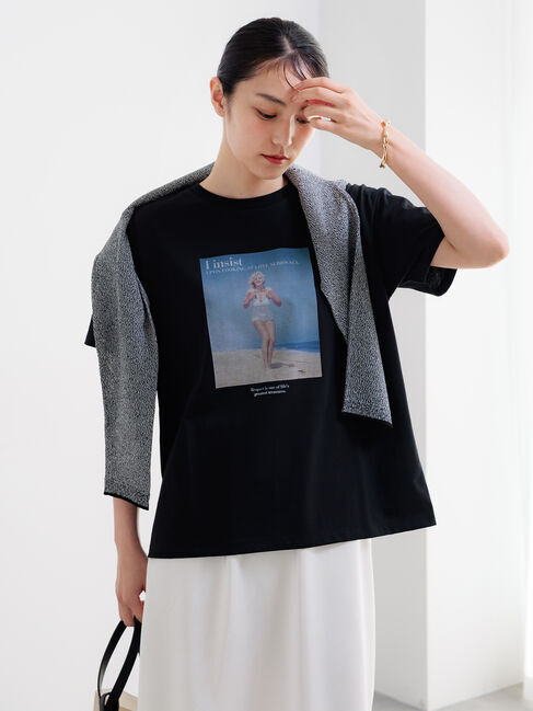 Te chichi「マリリンモンロービーチフォトTシャツ」|Tシャツ・カットソー|
