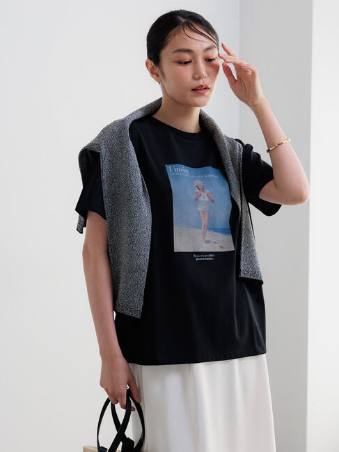 Te chichi「マリリンモンロービーチフォトTシャツ」|Tシャツ・カットソー|