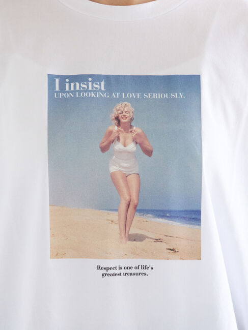 Te chichi「マリリンモンロービーチフォトTシャツ」|Tシャツ・カットソー|