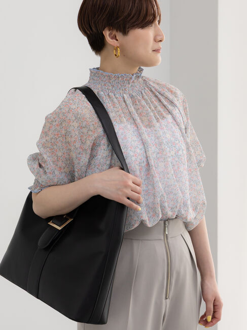 Te chichi「パターンアソートシャーリングブラウス」|シャツ・ブラウス|サックスブルー