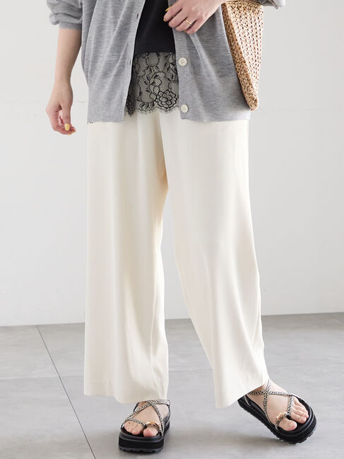 Te chichi「セミワイドイージーパンツ」|その他|オフホワイト