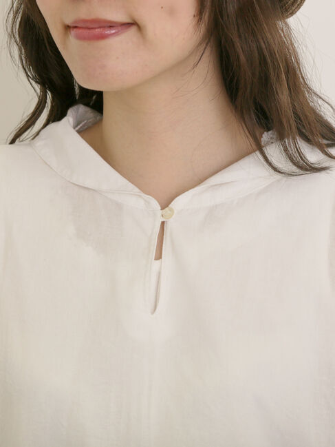 Samansa Mos2「【クールコットン】柄アソートフレンチスリーブチュニック」|シャツ・ブラウス|