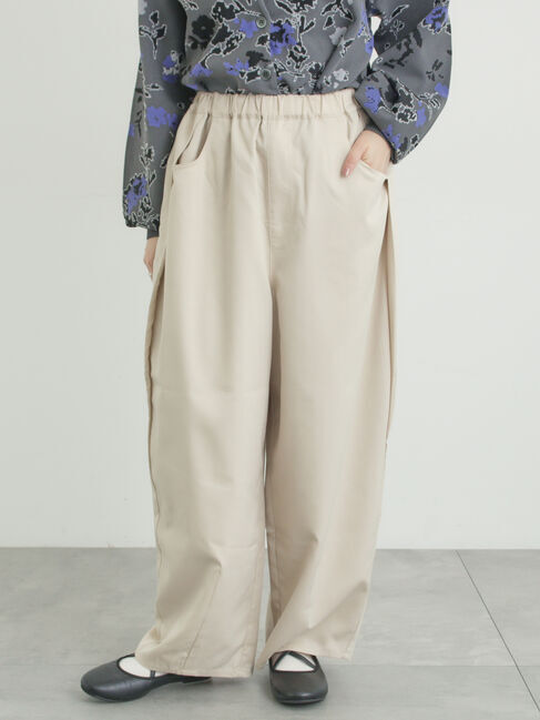 Samansa Mos2「サイド深タックバレルパンツ」|その他|