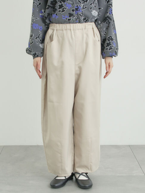 Samansa Mos2「サイド深タックバレルパンツ」|その他|