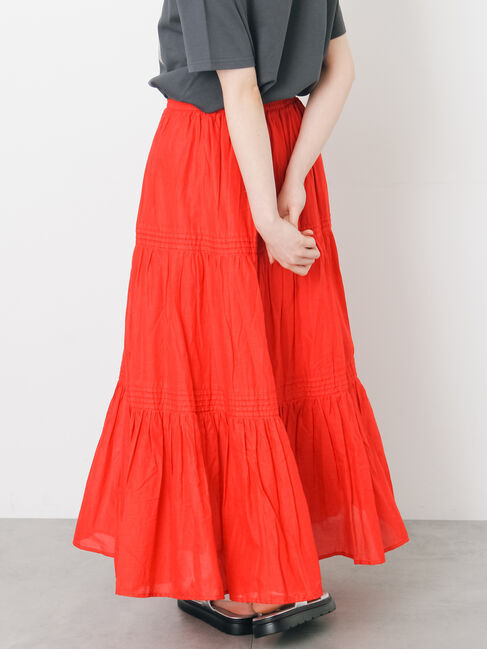 Samansa Mos2「インドボイルギャザースカート」|スカート|