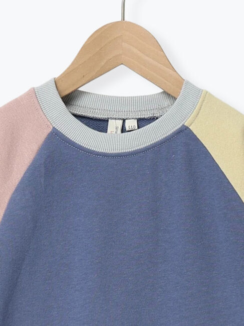 Samansa Mos2 Lagom「クレイジー配色ラグラントレーナー」|Tシャツ・カットソー|