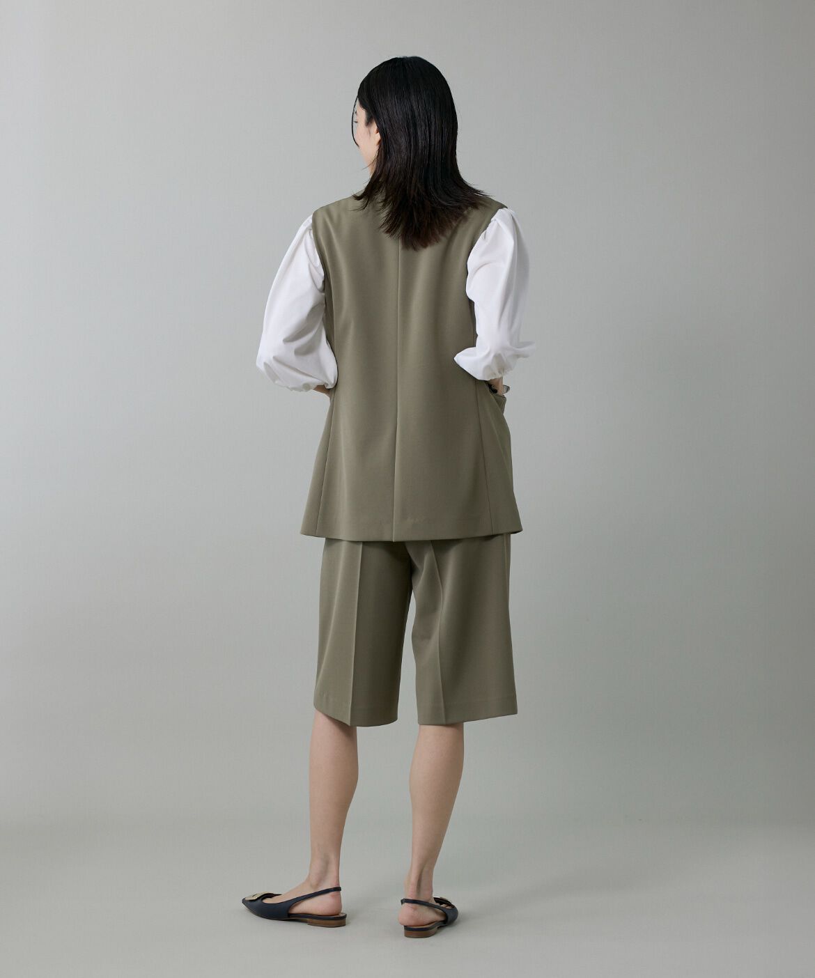 INED「テーラードジレ」|ダウンベスト・ベスト|