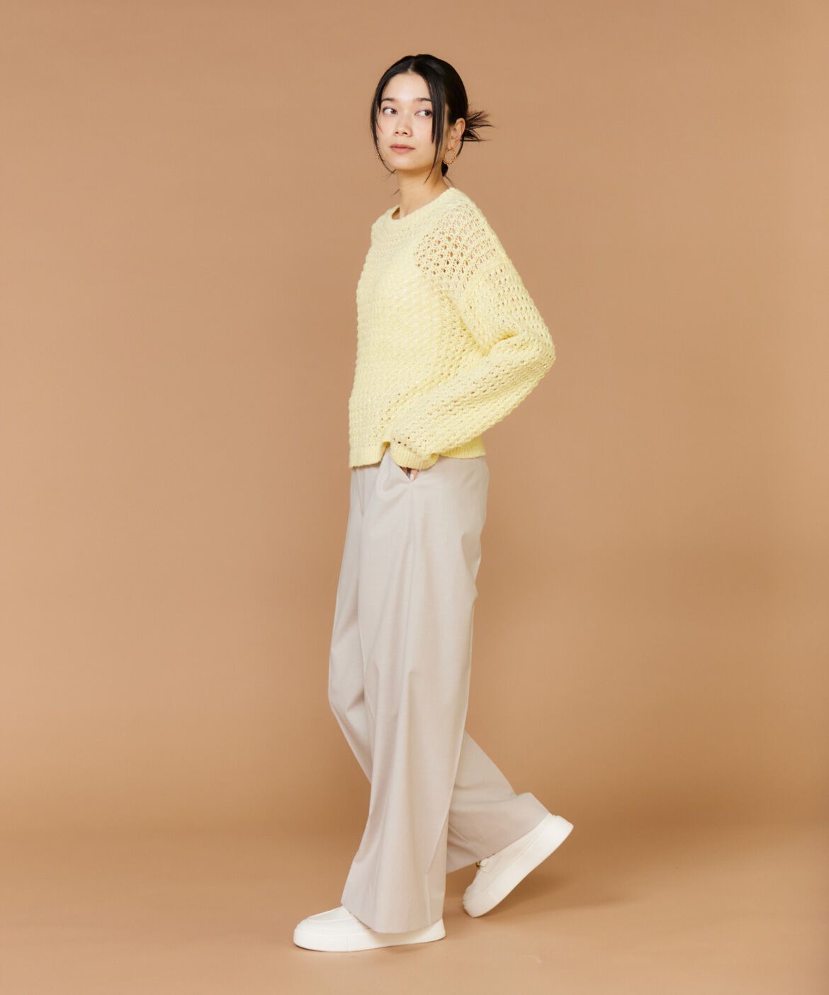 INED「《大きいサイズ》スパンコールニット」|ニット・セーター|