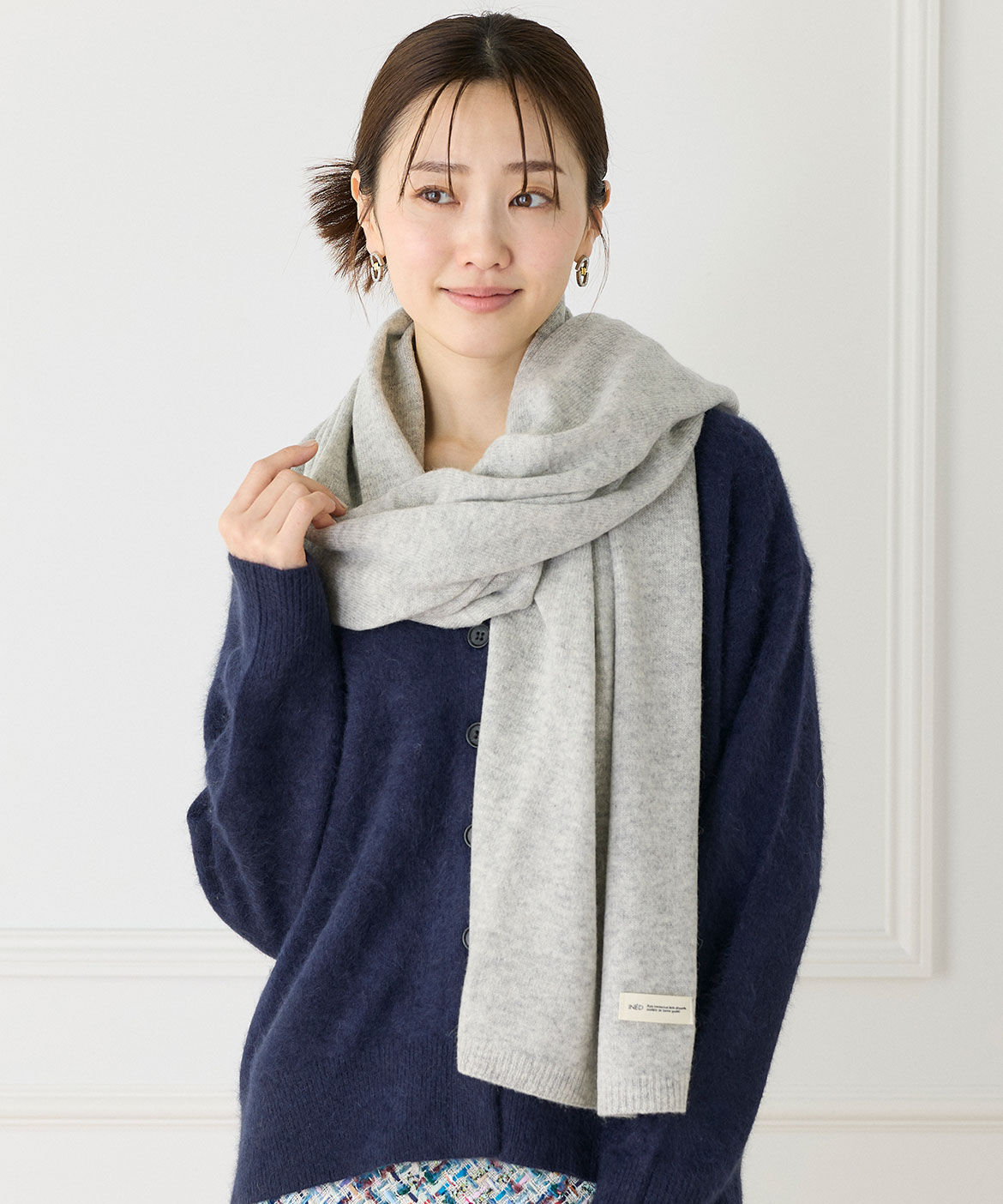 INED「ウールカシミヤストール」|ストール|