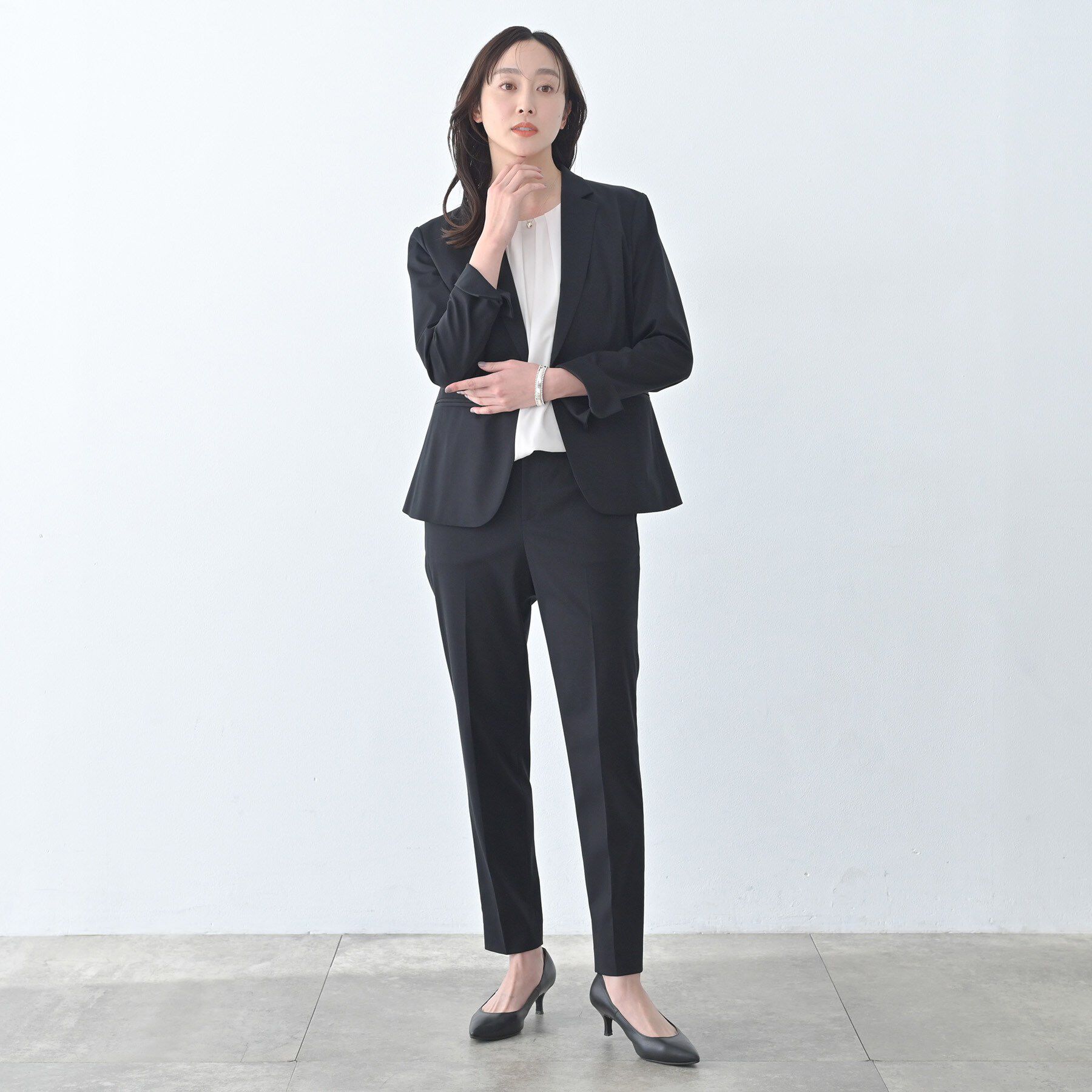 UNTITLED「【UV/接触冷感/スーツ】ジャージテーパードパンツ」|その他|