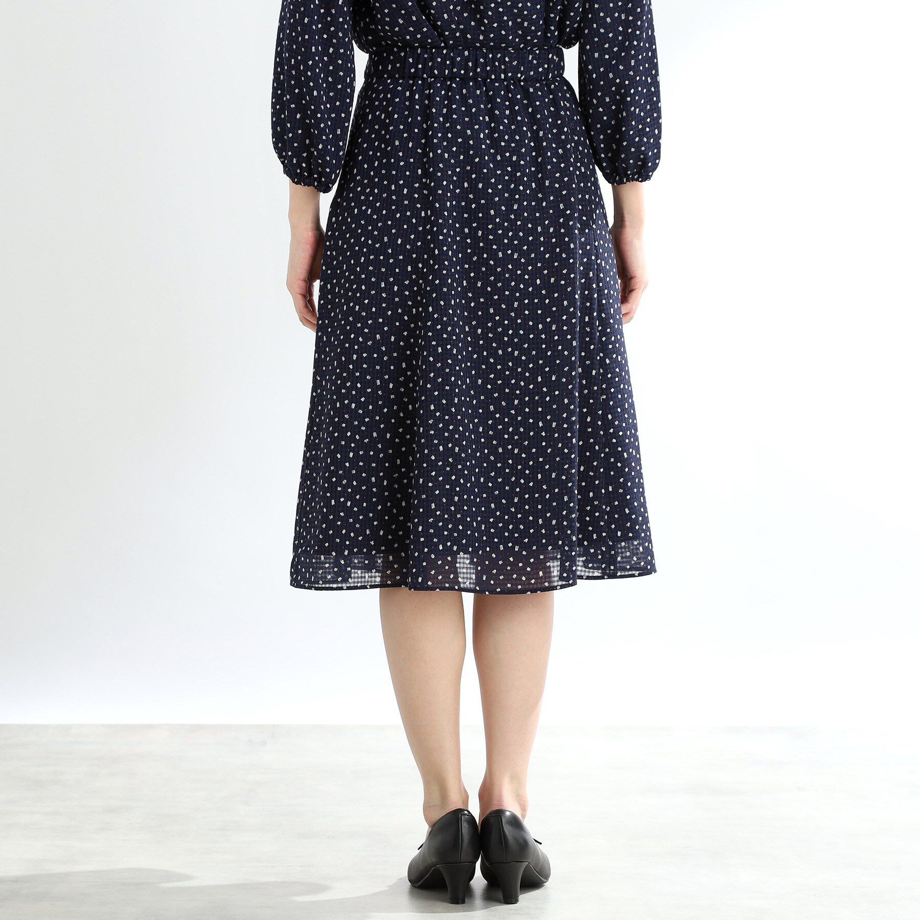 Reflect「【マシンウォッシュ可／セットアップ可能】コツキ柄プリントスカート」|スカート|