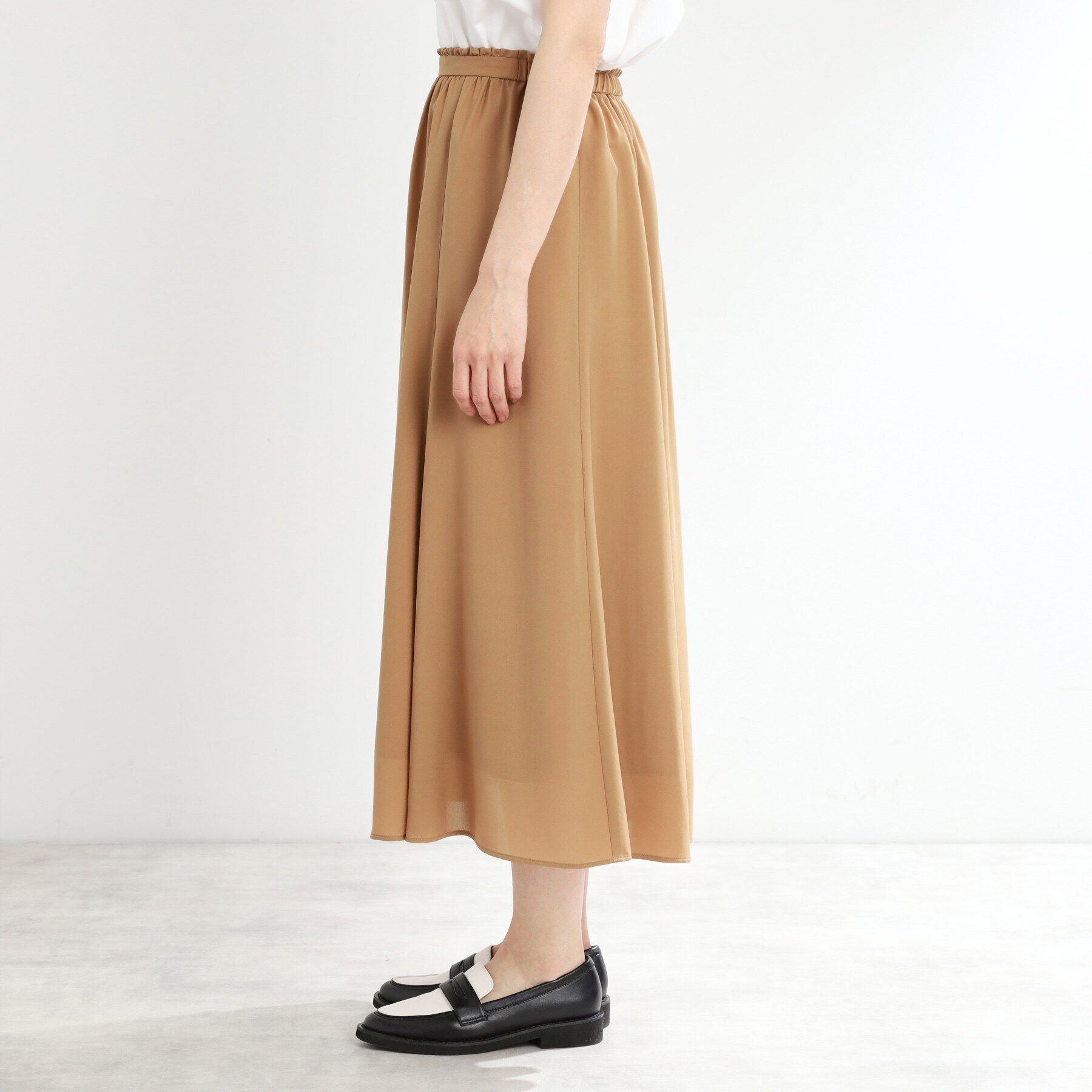 Reflect「【マシンウォッシュ可】フリュイドロングスカート」|スカート|