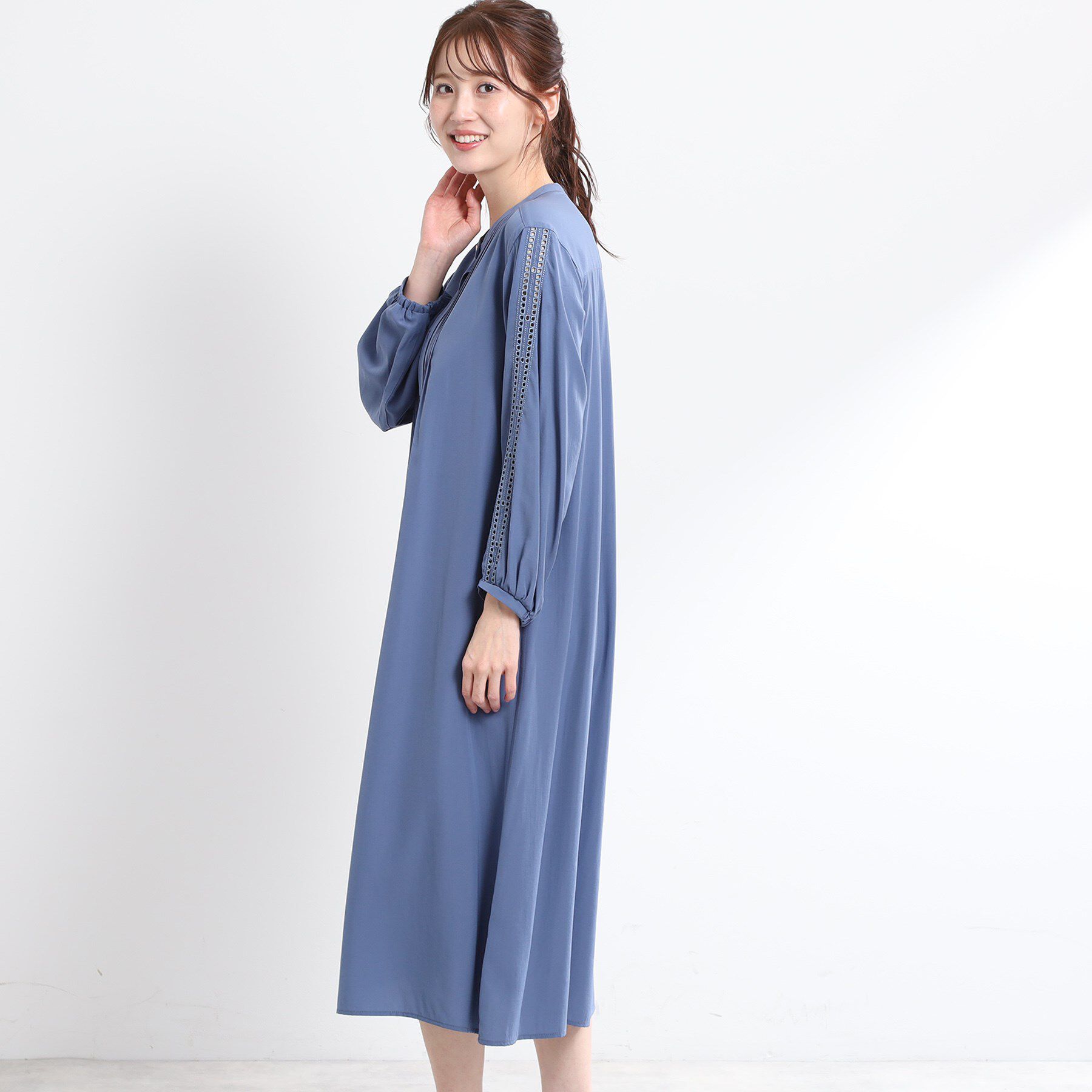 Reflect「【夏SALE／E‐QUALITY／羽織にも◎】エンブロイダリーワンピース」|ワンピース|