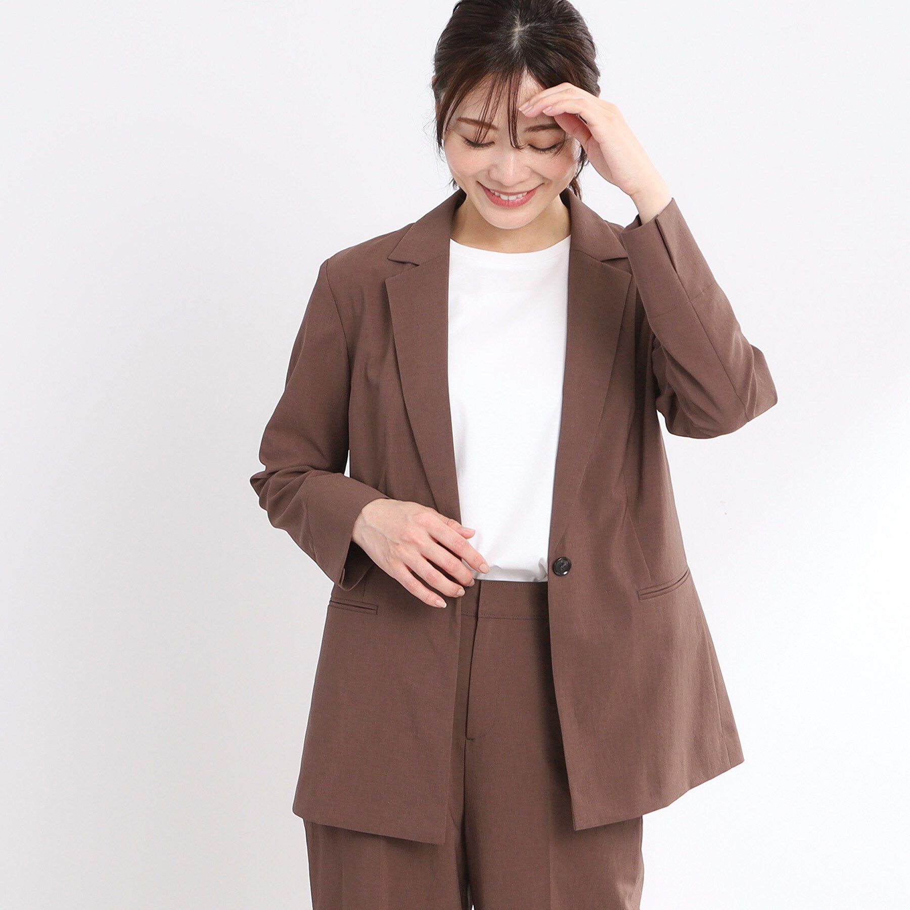 Reflect「【マシンウォッシュ可／セットアップ可／通勤におすすめ】ドライタッチジャケット」|テーラードジャケット|