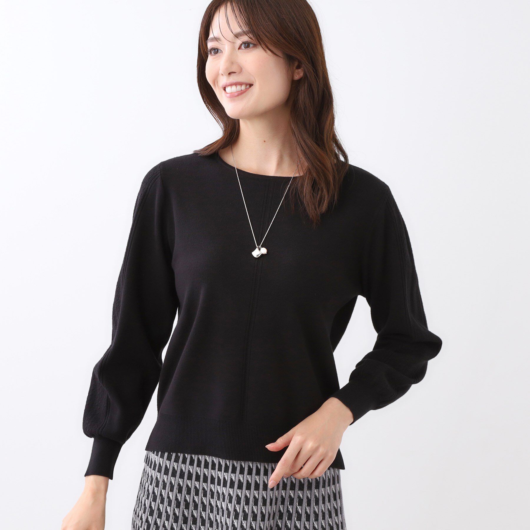 Reflect「【選べる6色／長く着られる◎】ボートネックニット」|ニット・セーター|