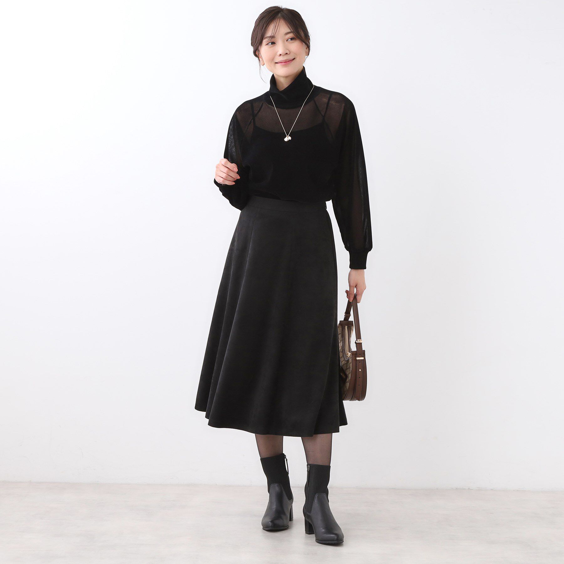 Reflect「【レイヤードスタイルのインナーに◎】タートル&times;ラグランスリーブプルオーバー」|Tシャツ・カットソー|