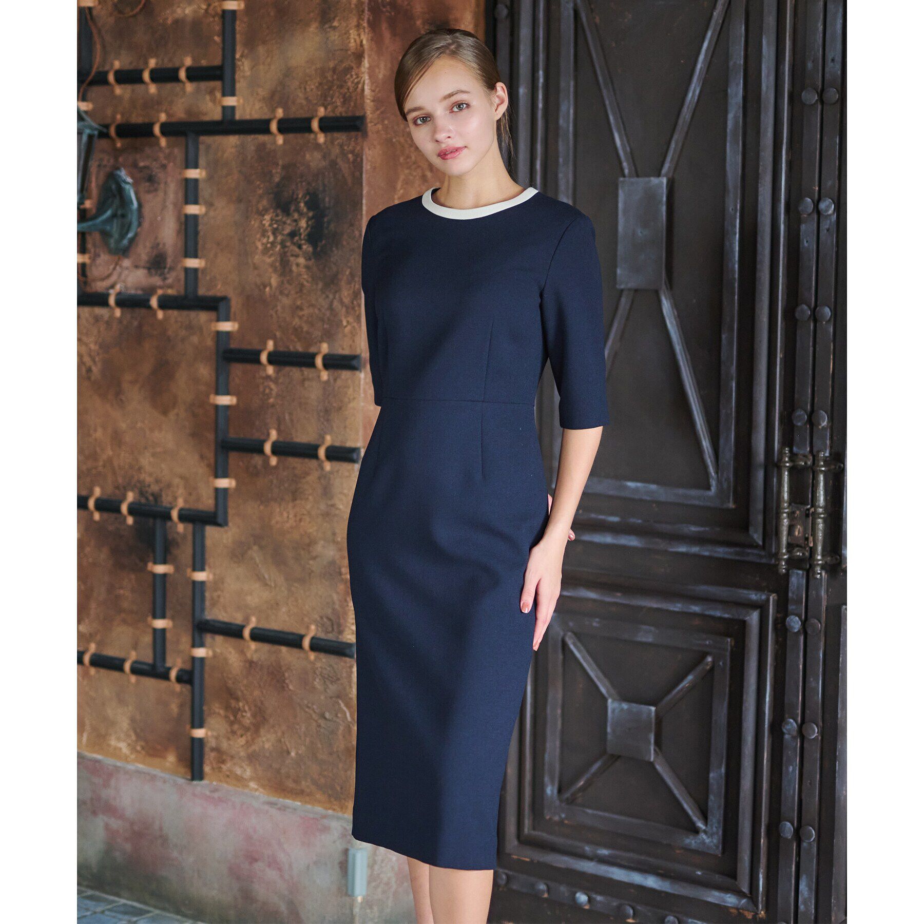 DRESSTERIOR「【セットアップ可】バイカラーワンピース」|ワンピース|