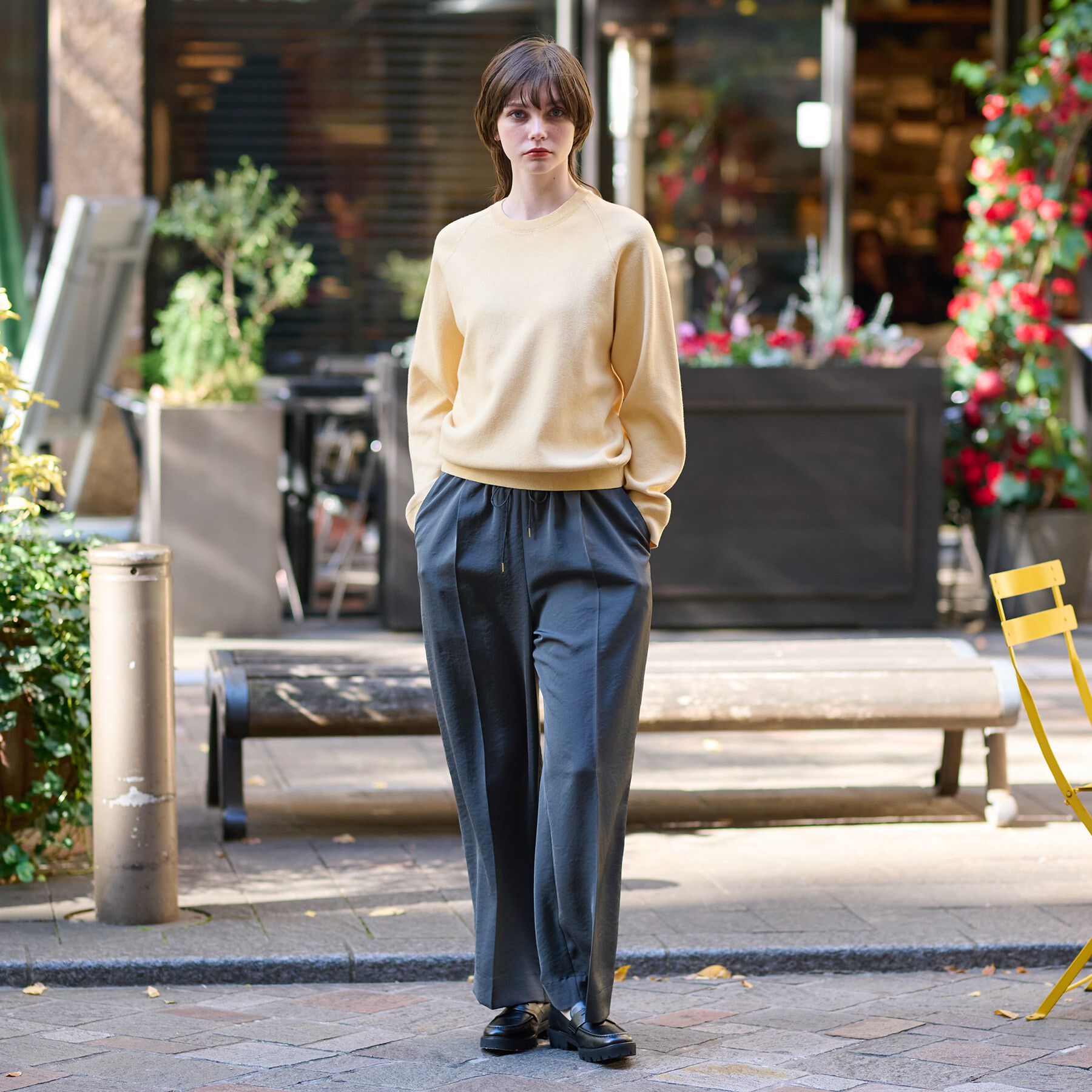 DRESSTERIOR「ウォッシャブル コットンカシミヤ混ニット」|ニット・セーター|