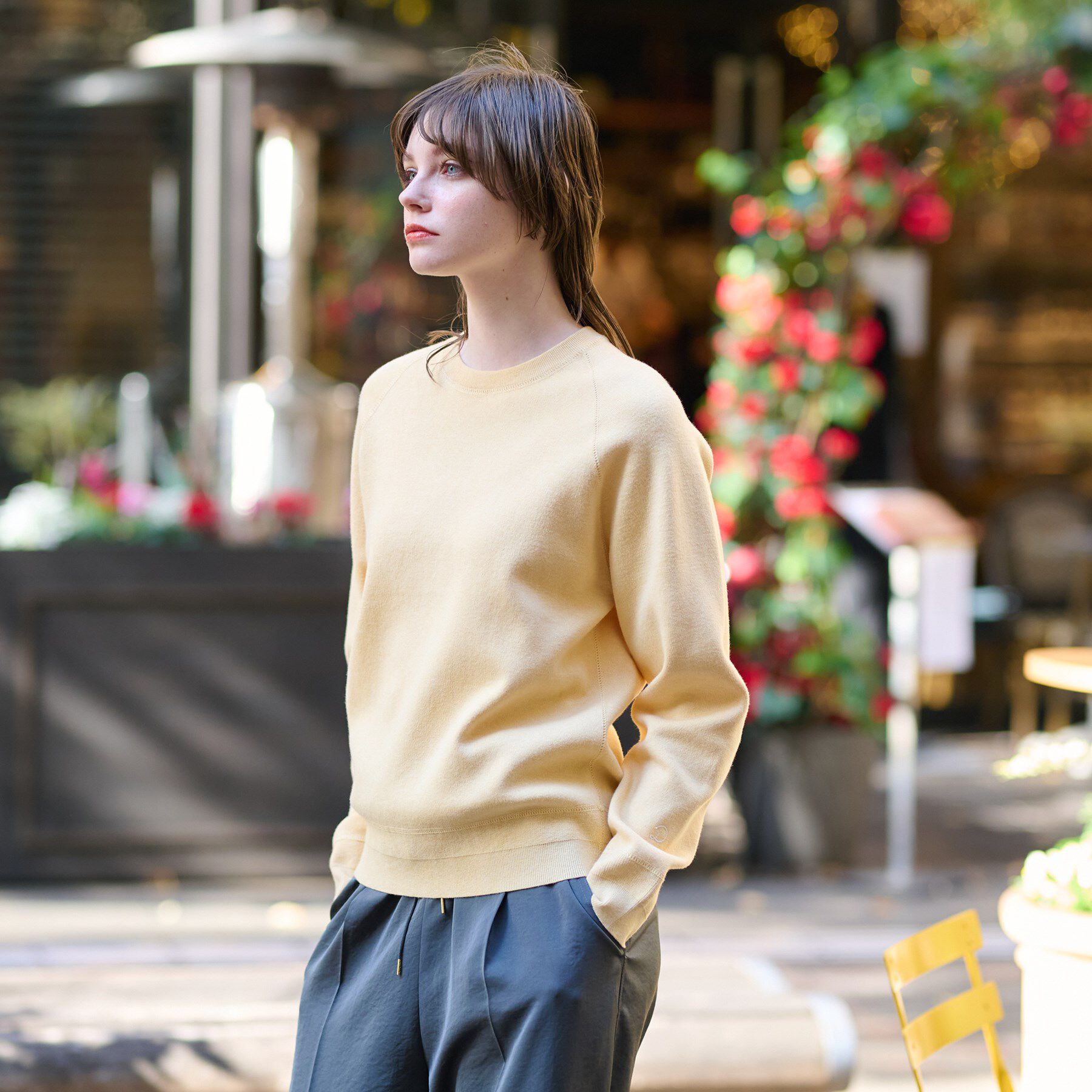 DRESSTERIOR「ウォッシャブル コットンカシミヤ混ニット」|ニット・セーター|