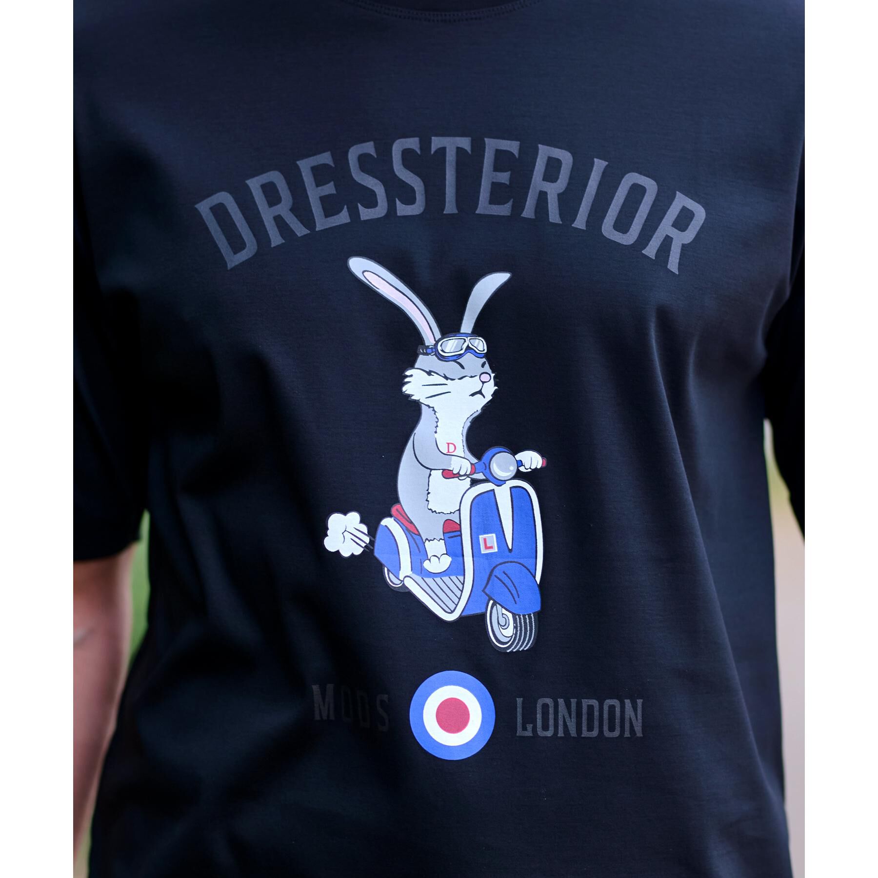 DRESSTERIOR「【接触冷感/抗菌防臭/消臭】ICE CLEAR COTTON ロンドンラビットTシャツ」|Tシャツ・カットソー|